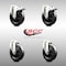 Service Caster 5 Inch 316SS Hard Rubber Wheel Swivel Bolt Hole Caster Set with 2 Lock Brake SCC SCC-SS316BHTTL20S514-HRS-2-S-2 - alternate 4